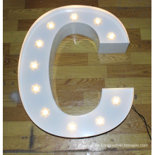 Aluminum Lighting Decoration Bulb Letters
